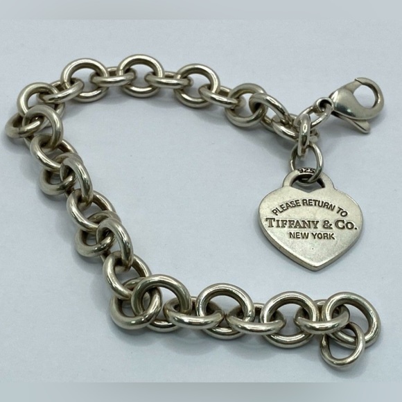 ✨VINTAGE TIFFANY & CO. HEART TOGGLE BRACELET 925 AUTHENTIC ✨ - Picture 4 of 4